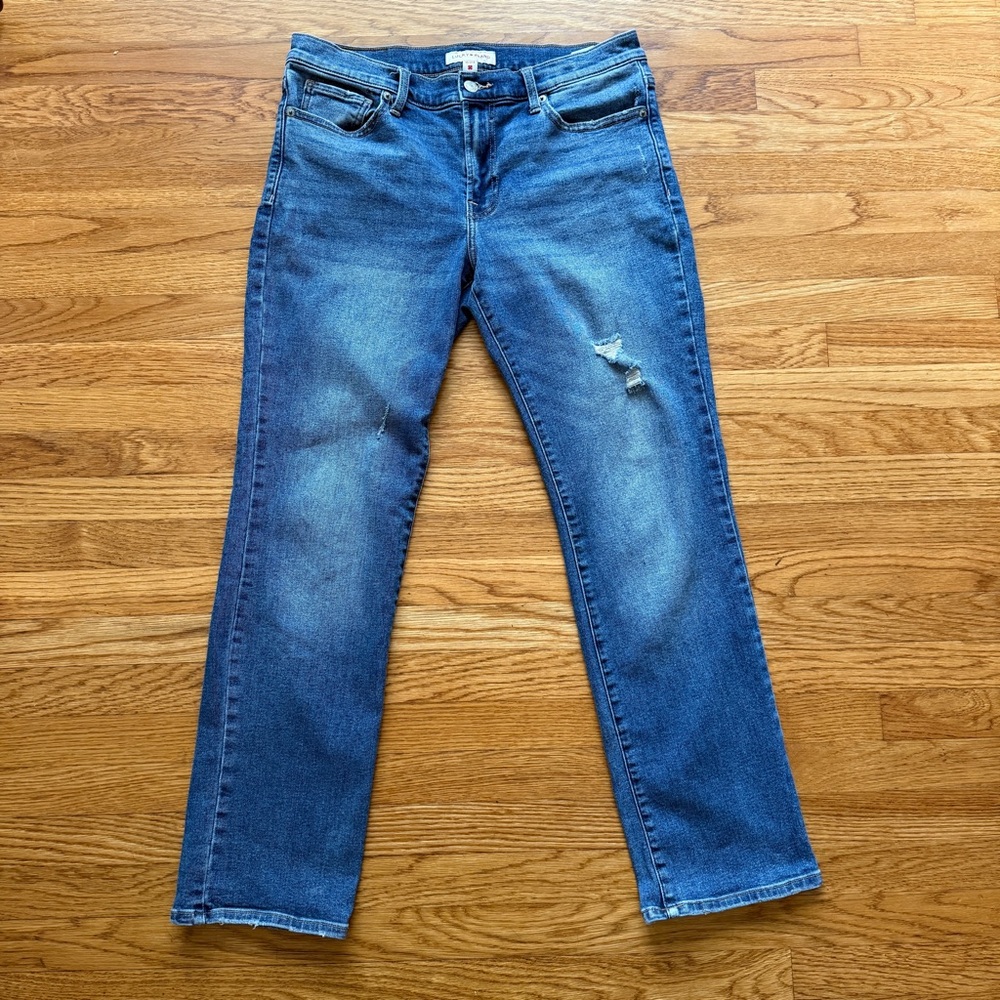 Lucky Brand mid rise straight denim jeans 12/31
